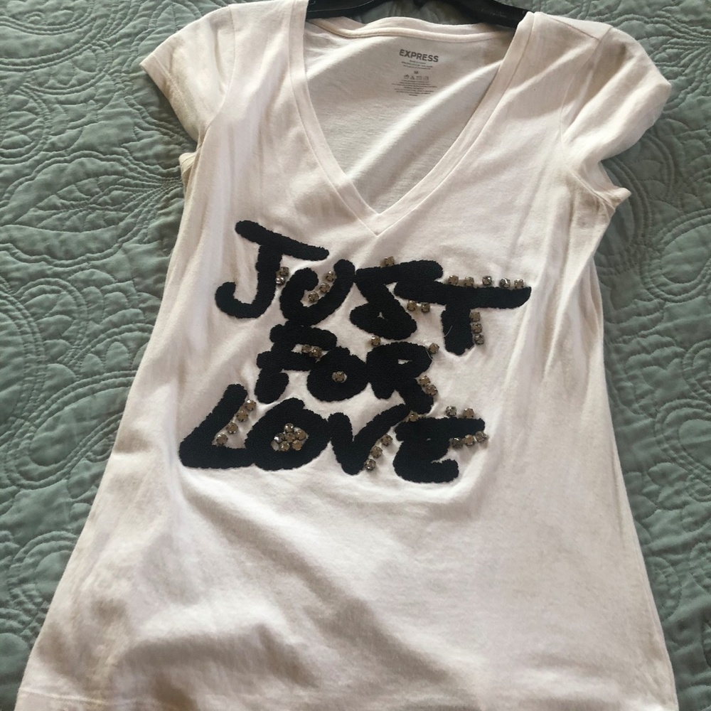 Express white Tee